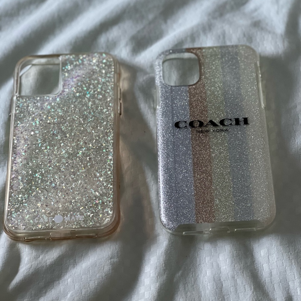 2 iPhone 11 cases. Neither will work for Pro iPhones.